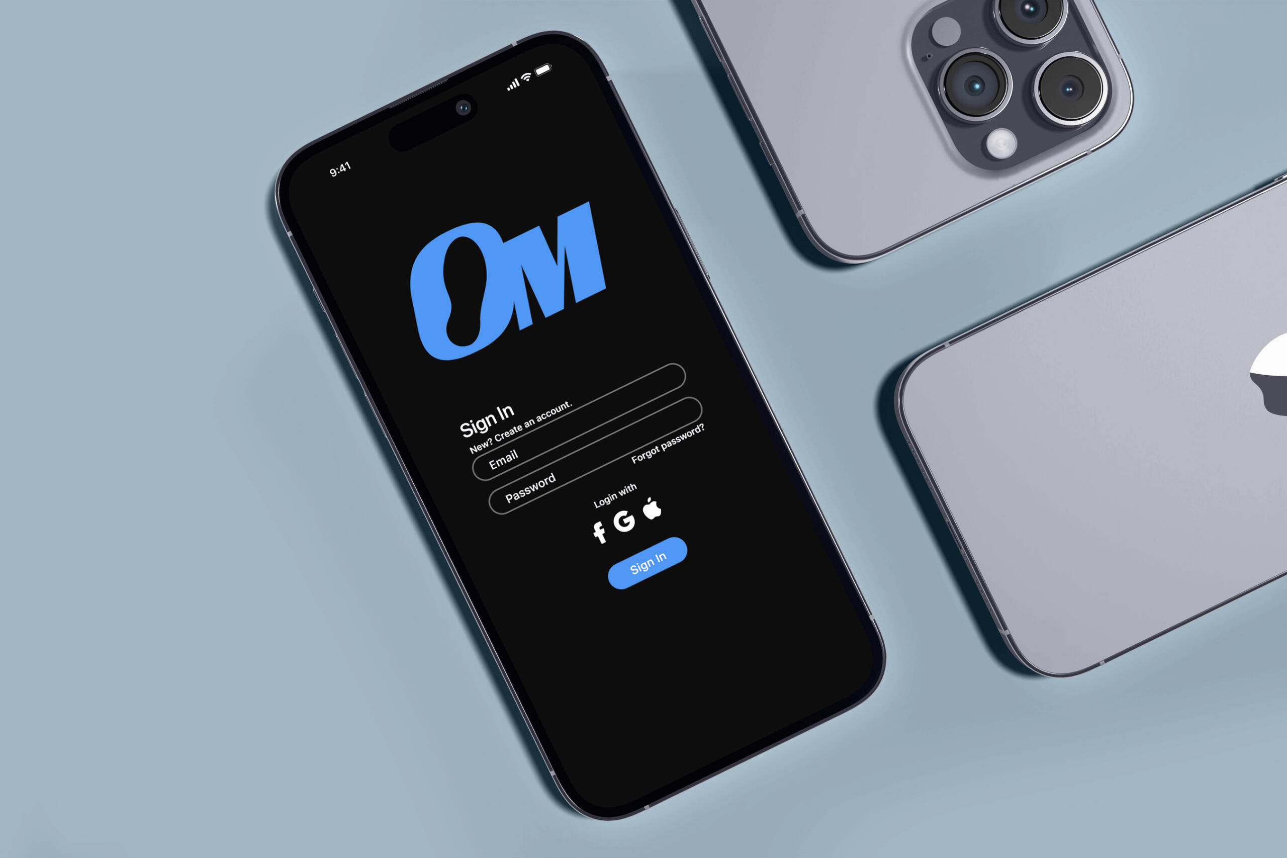 OneMile app sign in screen on iPhone